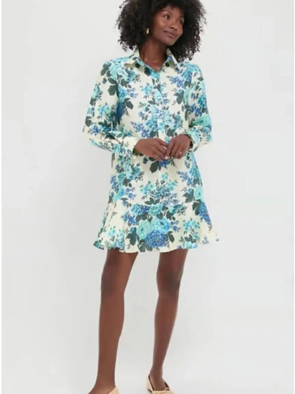 Tuckernuck Women's Wild Zinnia Linen Callahan Floral Mini Dress Size M - Picture 1 of 6